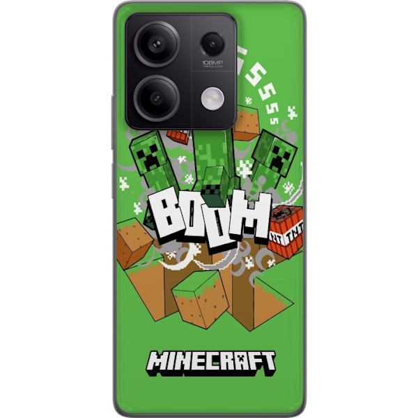 Xiaomi Redmi Note 13 Pro Läpinäkyvä kuori Minecraft Boom
