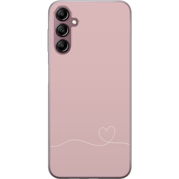 Kompatibelt Mobildeksel til Samsung Galaxy A14 5G Rosa Hjärna Design