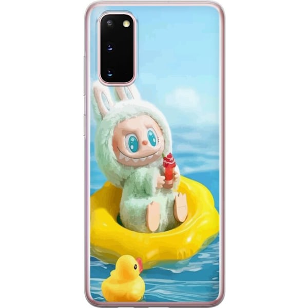 Samsung Galaxy S20 Läpinäkyvä kuori Labubu Stripe Attack - Raidat kohtaavat hirviöt