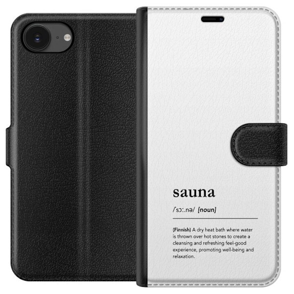 Apple iPhone 16e Lommeboketui Bara Bada Sauna