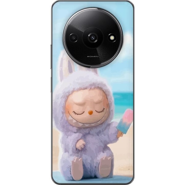 Xiaomi Redmi A3 Läpinäkyvä kuori Labubu Vaaleanpunainen Tun