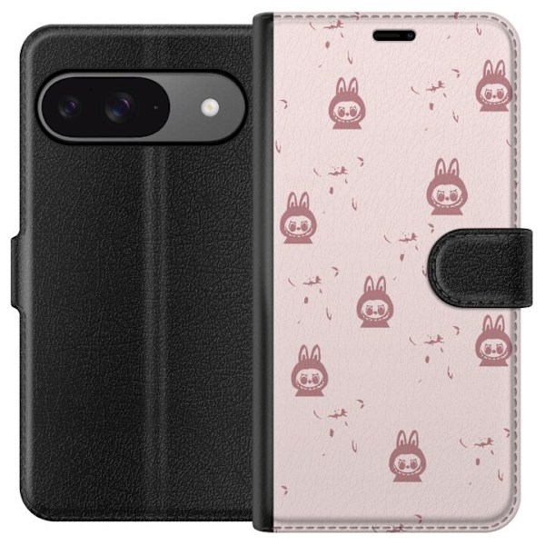 Google Pixel 9 Lommeboketui Labubu Neon Pop - Neonfarget pop a