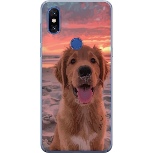 Xiaomi Mi Mix 3 Genomskinligt Skal Hund