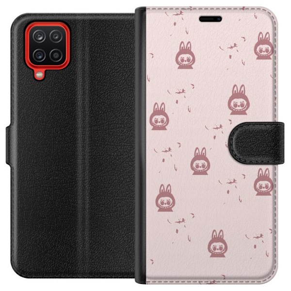 Samsung Galaxy A12 Tegnebogsetui Labubu Neon Pop - Neonfarvet