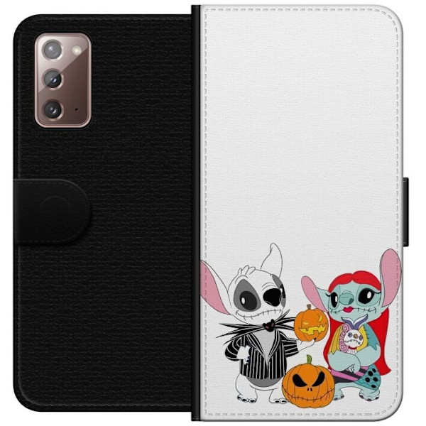 Samsung Galaxy Note20 Tegnebogsetui Stitch familien addams