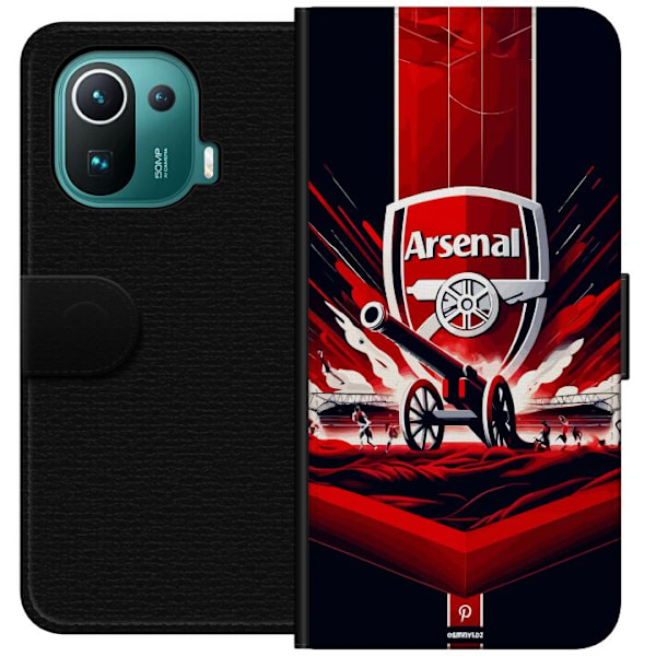 Xiaomi Mi 11 Pro Lompakkokotelo Arsenal