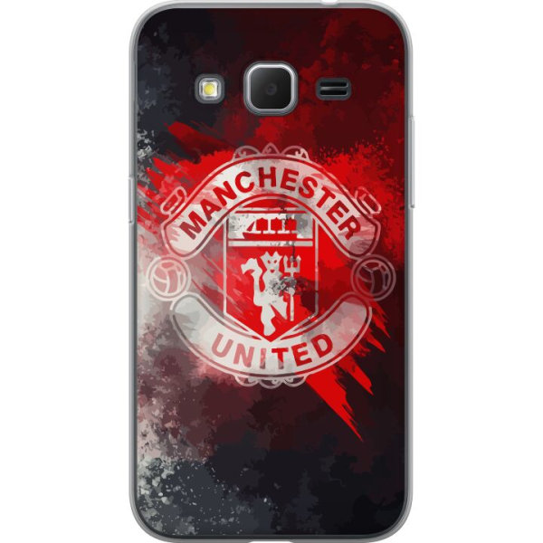 Samsung Galaxy Core Prime Gennemsigtig cover Manchester United