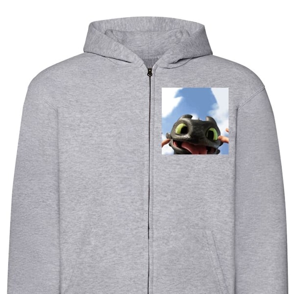Zip-Hoodie | Hættetrøje med Lynlås til Voksne Drage træner