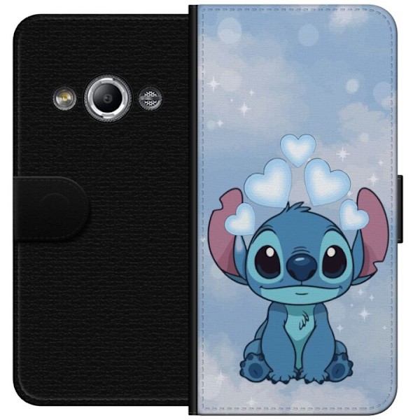 Samsung Galaxy Xcover 3 Tegnebogsetui Stitch Hoppende Glæde - Sjovt Design til Gave