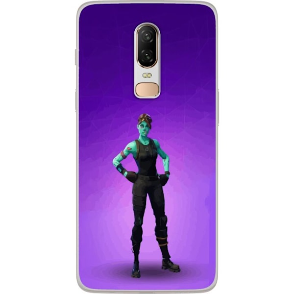 OnePlus 6 Gennemsigtig cover Fortnite - Ghoul Trooper