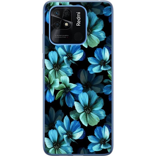 Xiaomi Redmi 10C Läpinäkyvä kuori Kukat