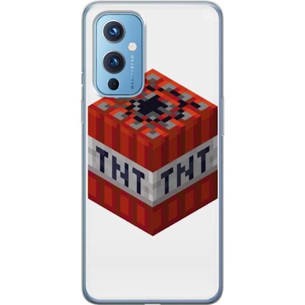 OnePlus 9 Läpinäkyvä kuori Minecraft TNT