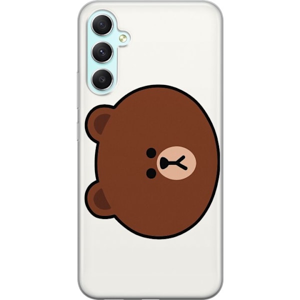 Samsung Galaxy A34 Genomskinligt Skal line friends brown