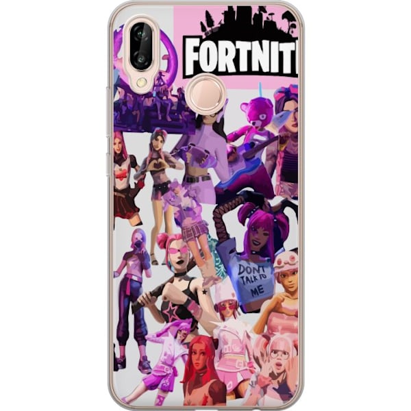 Huawei P20 lite Läpinäkyvä kuori Fortnite