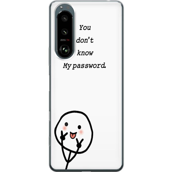 Sony Xperia 5 III Gennemsigtig cover Du Kender Ikke Mit Adgangskode