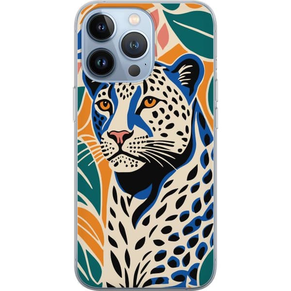 Kompatibelt Mobildeksel til Apple iPhone 13 Pro Majestetisk Leopard