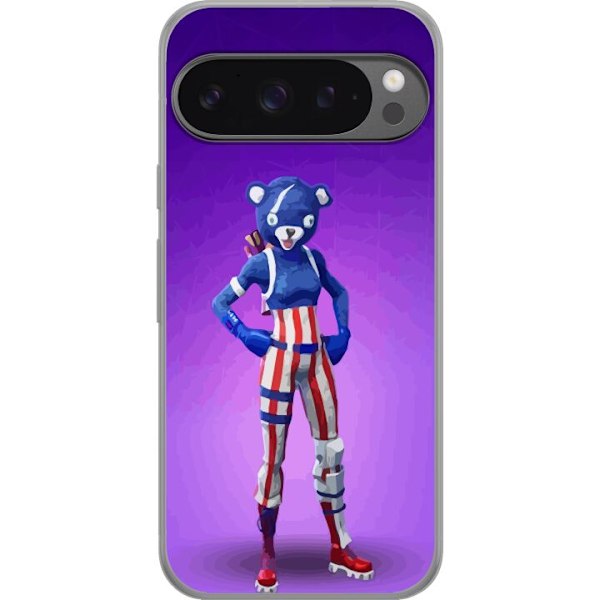 Google Pixel 9 Pro XL Läpinäkyvä kuori Fortnite - Karhu