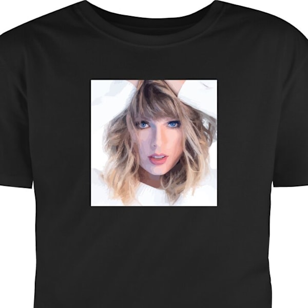 Barn-T-shirt | Bekväm T-shirt för Barn Taylor Swift svart 2-3 År