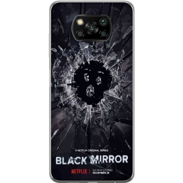 Xiaomi Poco X3 NFC Genomskinligt Skal Black Mirror Sci-Fi Netf