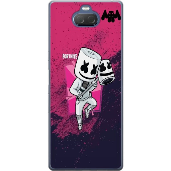 Sony Xperia 10 Plus Gjennomsiktig deksel Marshmello Fortnite S