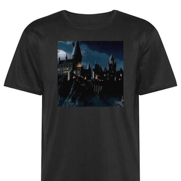 Trenings T-skjorte | Sport T-skjorte for Voksen Harry Potter svart Medium