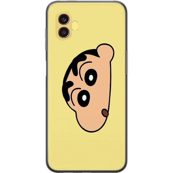 Samsung Galaxy Xcover6 Pro Läpinäkyvä kuori Peeking Shinchan