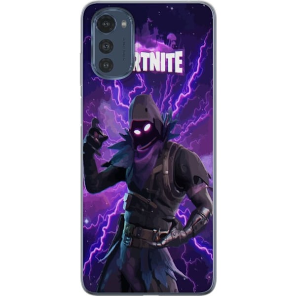 Motorola Moto E32s Gennemsigtig cover Fortnite Raven