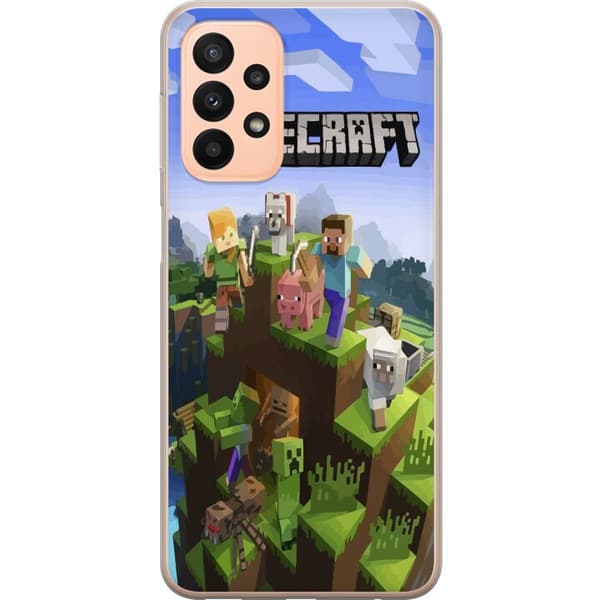 Kompatibelt Mobilskal till Samsung Galaxy A23 Minecraft