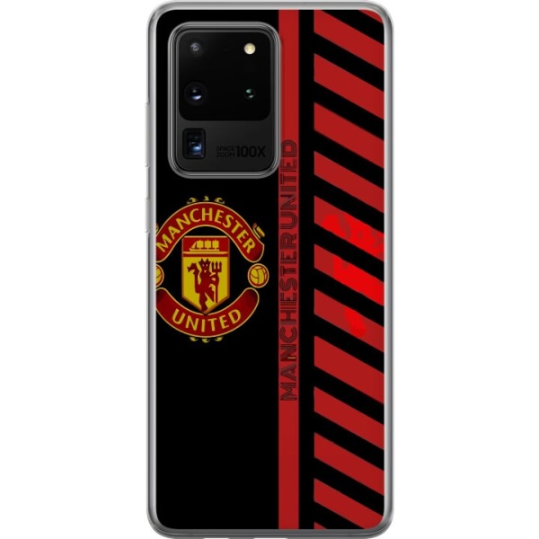Samsung Galaxy S20 Ultra Läpinäkyvä kuori Manchester United