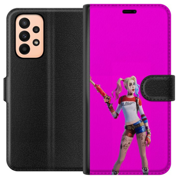 Samsung Galaxy A23 Tegnebogsetui Fortnite - Harley Quinn