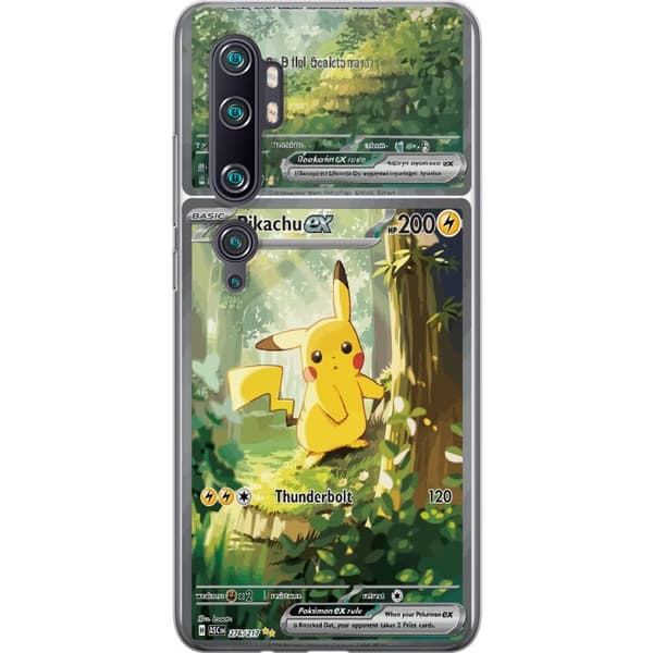 Kompatibelt Mobildeksel til Xiaomi Mi Note 10 Pro Pikachu grønn