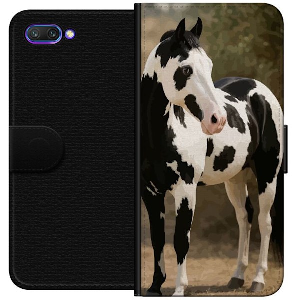 Honor 10 Plånboksfodral Vacker Häst – elegant illustration