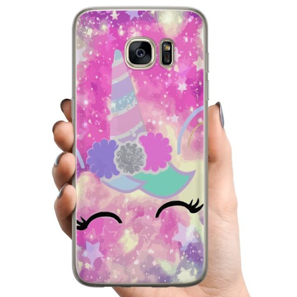 Samsung Galaxy S7 edge TPU Mobildeksel Enhörning