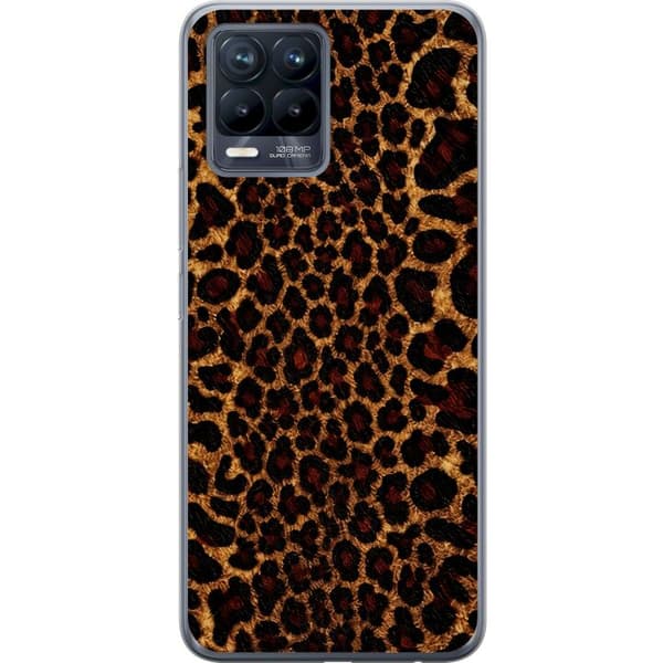 Kompatibelt Mobilskal till Realme 8 Wild Leopard brun