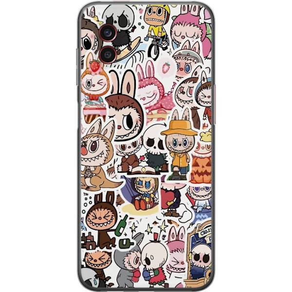 Samsung Galaxy Xcover6 Pro Läpinäkyvä kuori Labubu All-Star