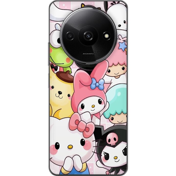 Xiaomi Redmi A3 Genomskinligt Skal Kawaii Sanrio Crew