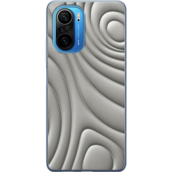 Xiaomi Poco F3 Läpinäkyvä kuori Hopea-aallot
