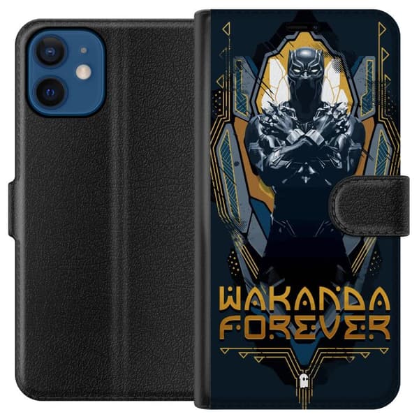 Kompatibelt Plånboksfodral till Apple iPhone 12 mini Black Panther: Wakanda Forever