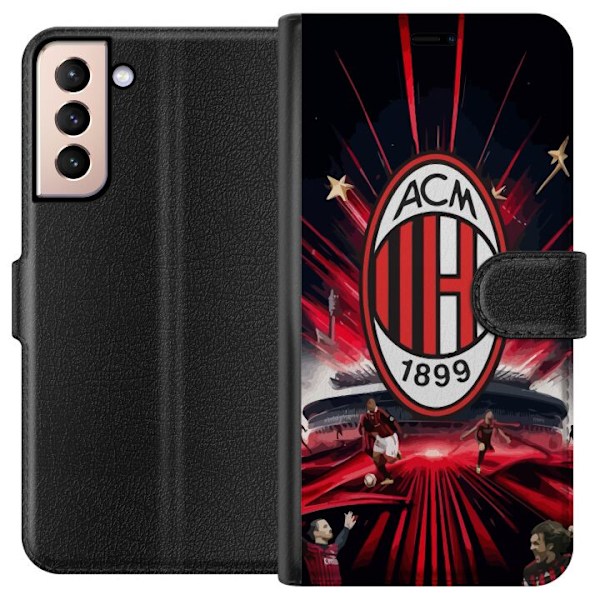 Samsung Galaxy S21 Plånboksfodral AC Milan