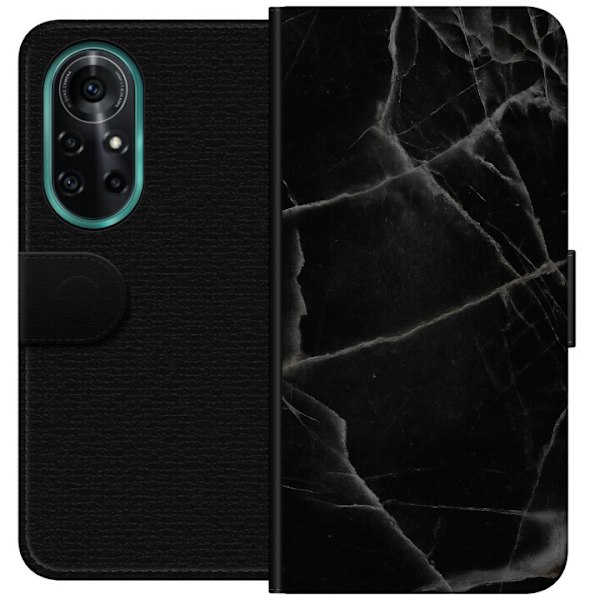 Huawei nova 8 Pro Tegnebogsetui Sort marmor