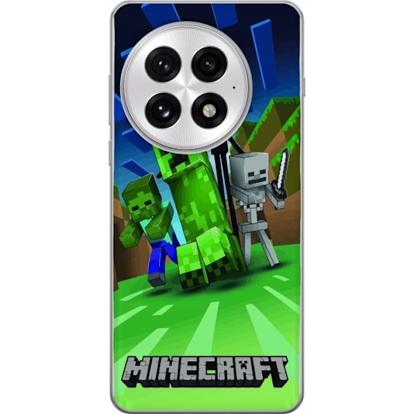 OnePlus 13 Läpinäkyvä kuori Minecraft Creeper mobilskal i klassisk grön pixelstil