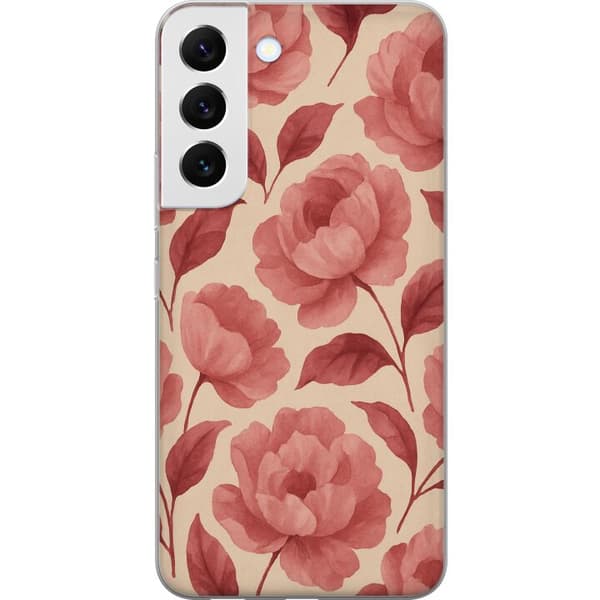 Kompatibelt Mobildeksel til Samsung Galaxy S22 5G Rose Blomst