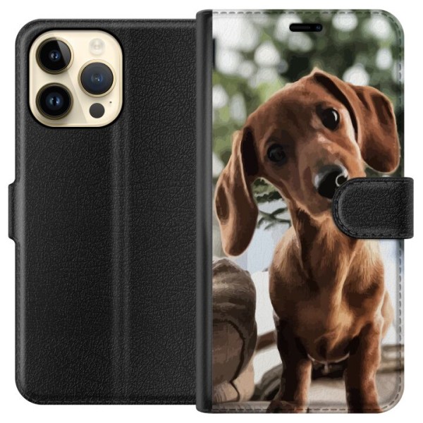 Apple iPhone 15 Pro Max Plånboksfodral Yngre Hund