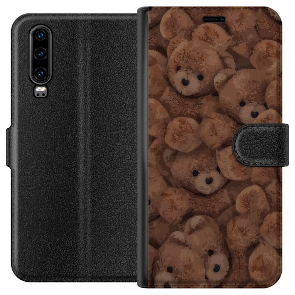 Huawei P30 Lompakkokotelo Teddy