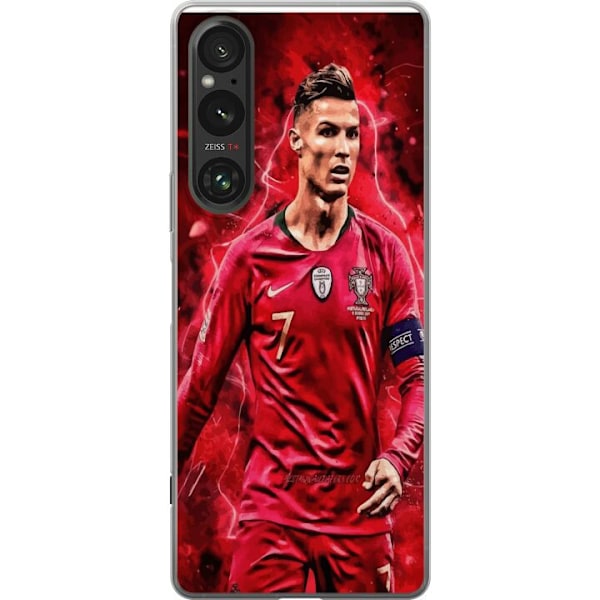Sony Xperia 1 V Genomskinligt Skal Ronaldo Skills – CR7 Design för Äkta Supporters