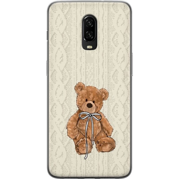 OnePlus 6T Gennemsigtig cover Lille Teddy – klassisk teddy i enkel design