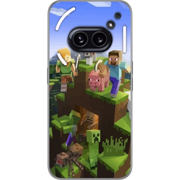 Nothing Phone (2a) Genomskinligt Skal Minecraft