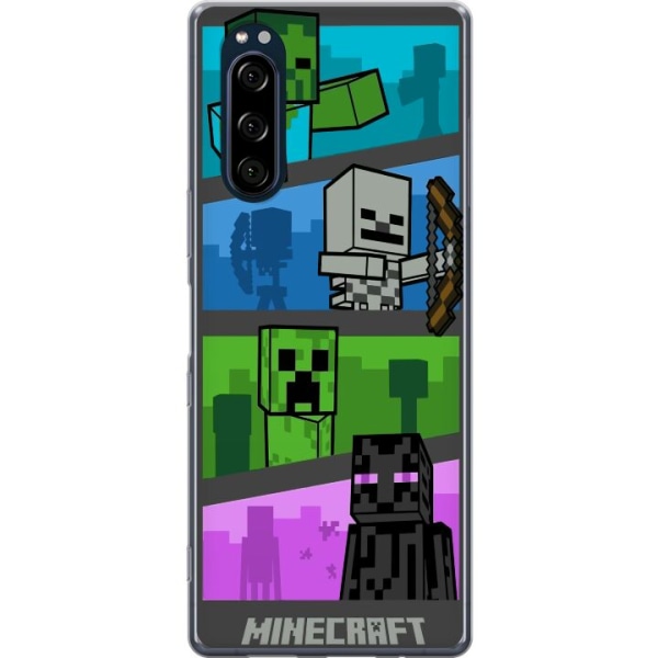 Sony Xperia 5 Gennemsigtig cover Minecraft