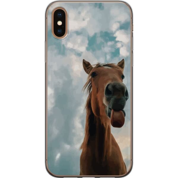 Kompatibelt Mobildeksel til Apple iPhone X Hest