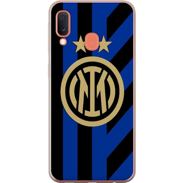 Samsung Galaxy A20e Genomskinligt Skal Inter Milan